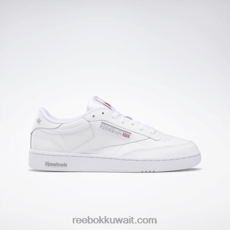 أبيض / رمادي شفاف نادي سي 85 حذاء رجالي Reebok 0NZ0F1023