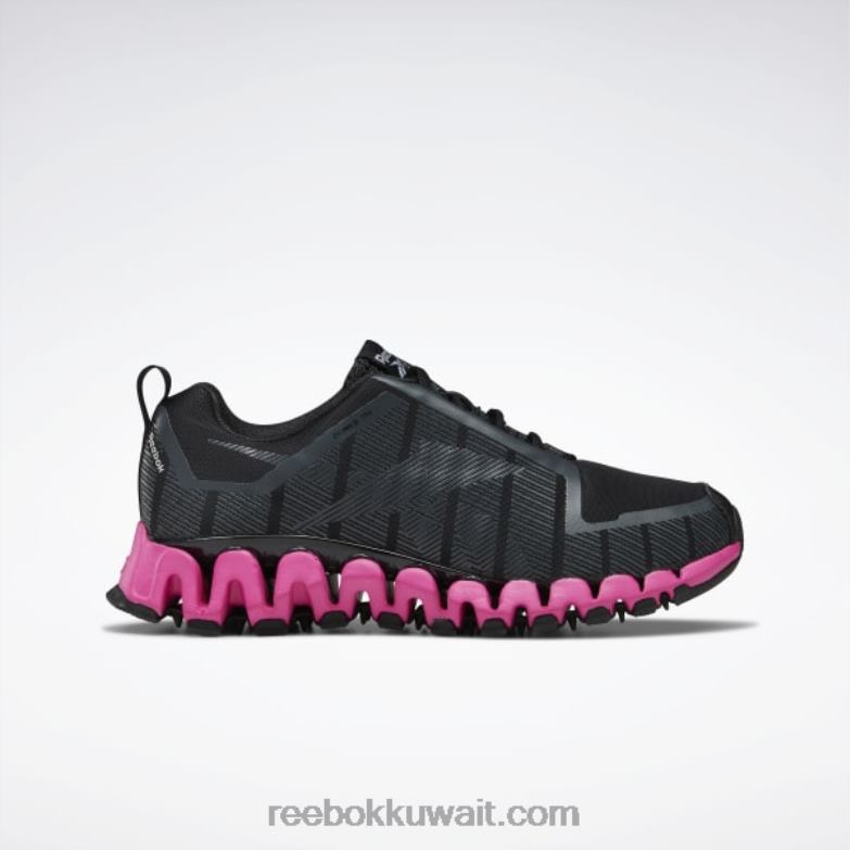 أسود أساسي / رمادي نقي 8 / وردي فخور حذاء زيجويلد تريل 6 نسائي Reebok 0NZ0F96