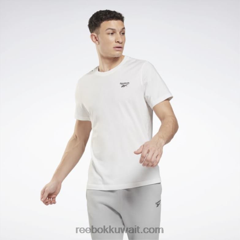 رجال أبيض تي شيرت كلاسيكيات الهوية Reebok 0NZ0F1170