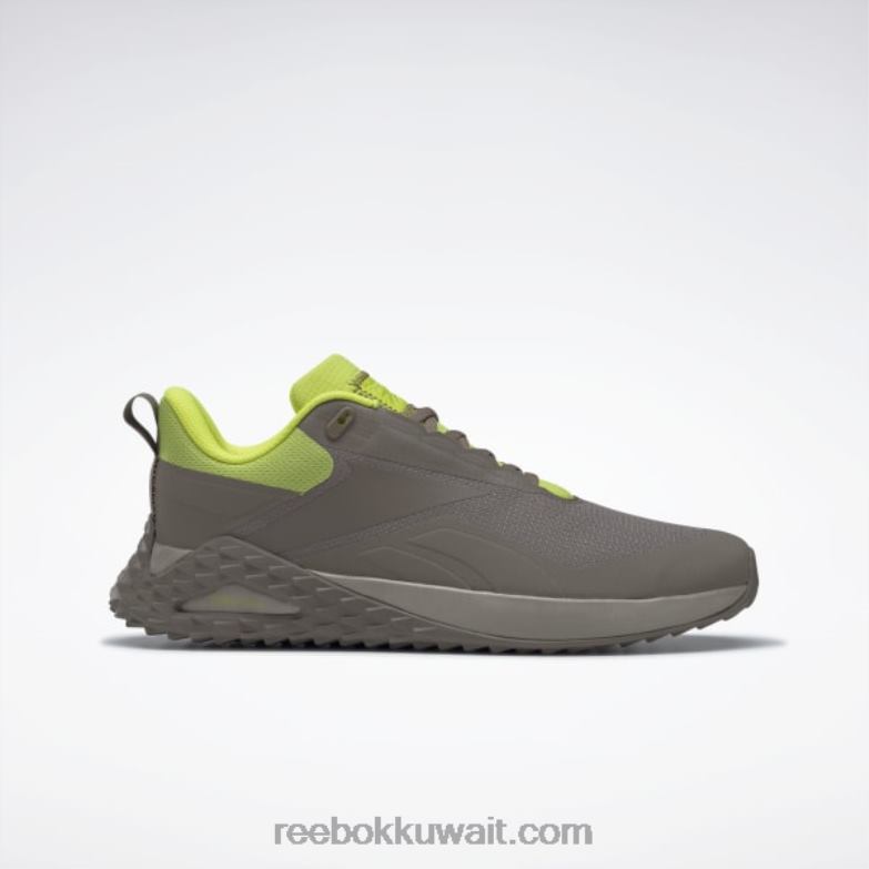 رحلة رمادي / بولدر رمادي / أصفر حامض أحذية تريل كروزر للرجال Reebok 0NZ0F1220