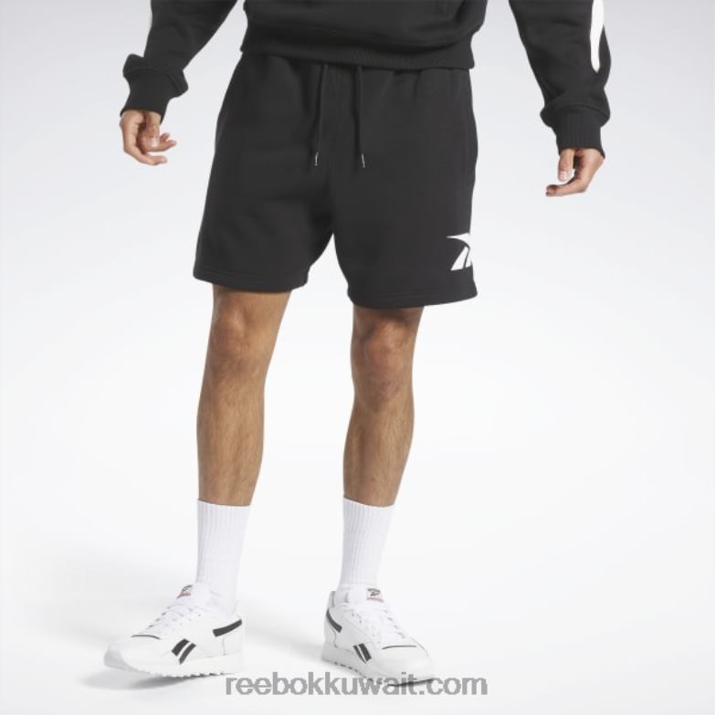 رجال أسود / طباشير شورت فخور بعلامة تجارية كلاسيكية Reebok 0NZ0F1221