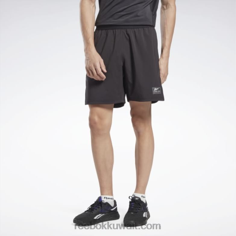 رجال أسود أداء معتمد للقوة + شورت Reebok 0NZ0F1284