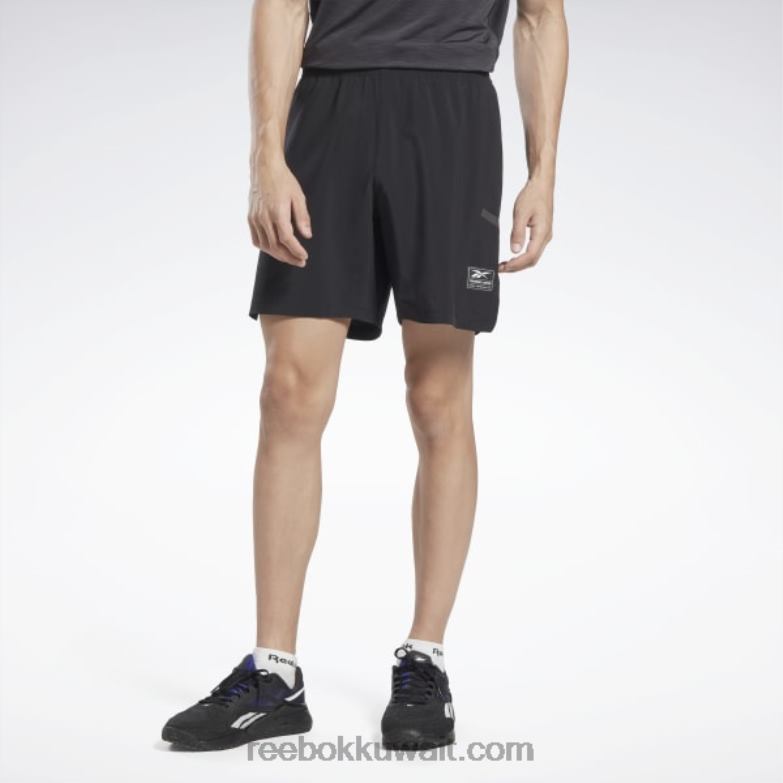 رجال أسود أداء معتمد للسرعة + شورت Reebok 0NZ0F1321