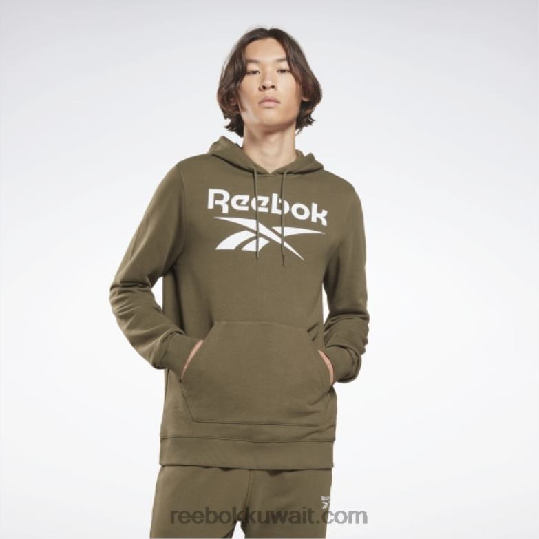 رجال الجيش الأخضر هودي بشعار الماركة كبير Reebok 0NZ0F1344