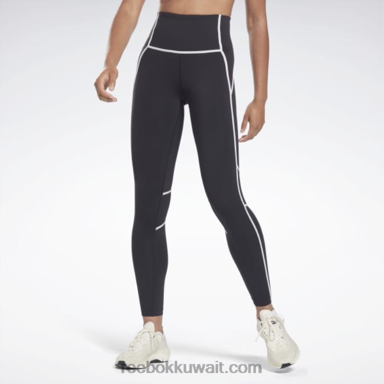 نحيف أسود لوكس كولون بلوك بخصر مرتفع Reebok 0NZ0F230