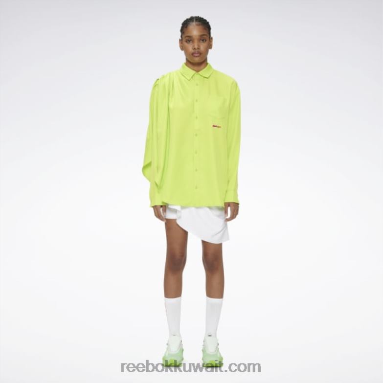 سونيك جرين قميص باير موس مكشوف بأزرار Reebok 0NZ0F236