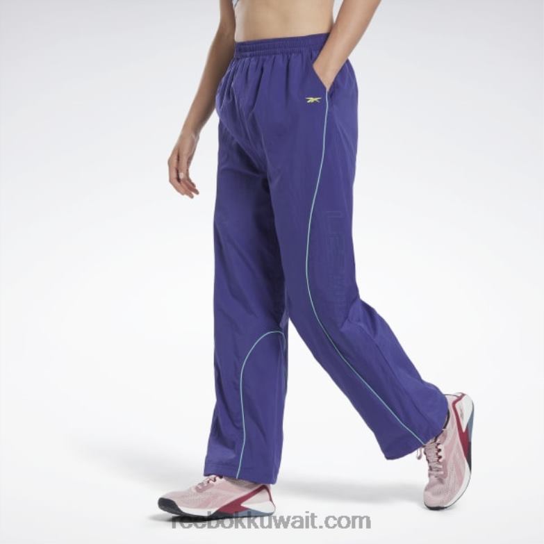 نحيف جريئة الأرجواني سروال منسوج ليه ميلز Reebok 0NZ0F448