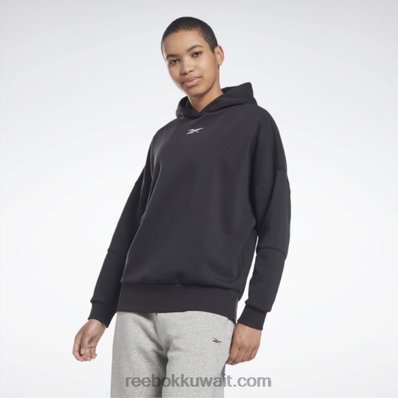 نحيف أسود لوكس هوديي كبير الحجم Reebok 0NZ0F451