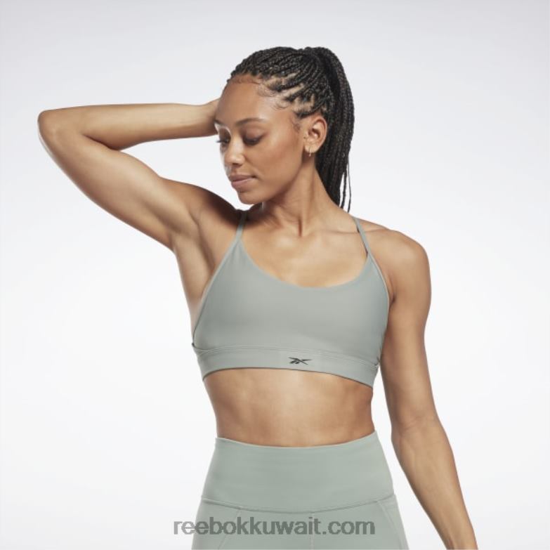 نحيف الانسجام الأخضر حمالة صدر رياضية شرائط لوكس Reebok 0NZ0F456