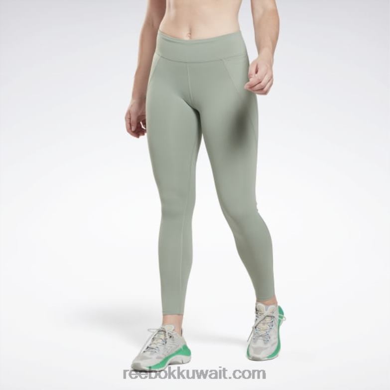 نحيف الانسجام الأخضر طماق لوكس Reebok 0NZ0F471