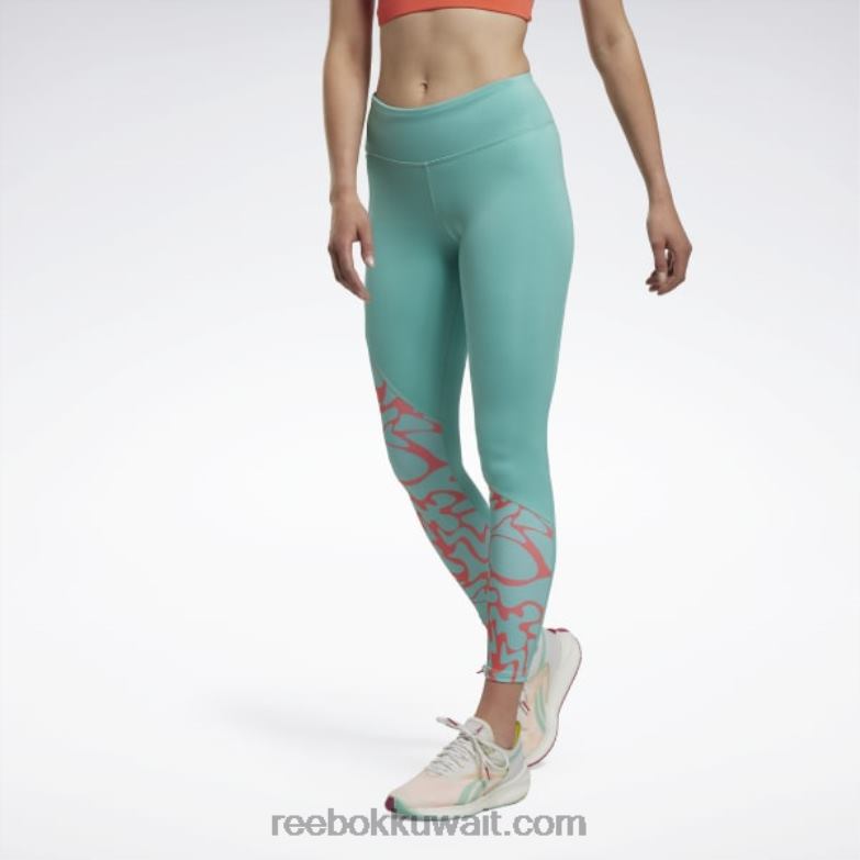 نحيف البط البري شبه الكلاسيكي تشغيل طماق مطبوعة Reebok 0NZ0F526