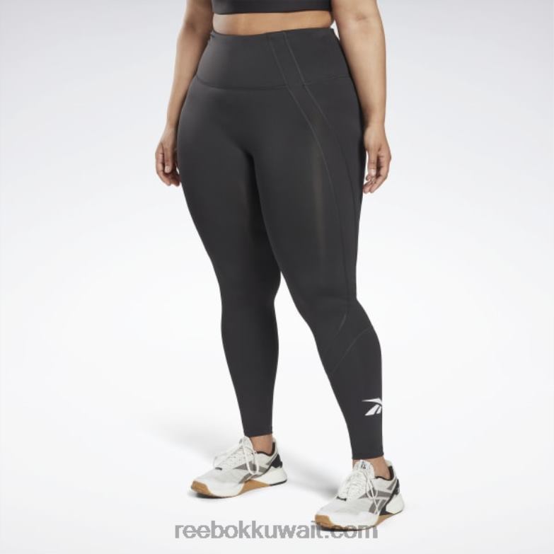 نحيف أسود الليل طماق ناقلات جاهزة للتمارين الرياضية (حجم كبير) Reebok 0NZ0F581