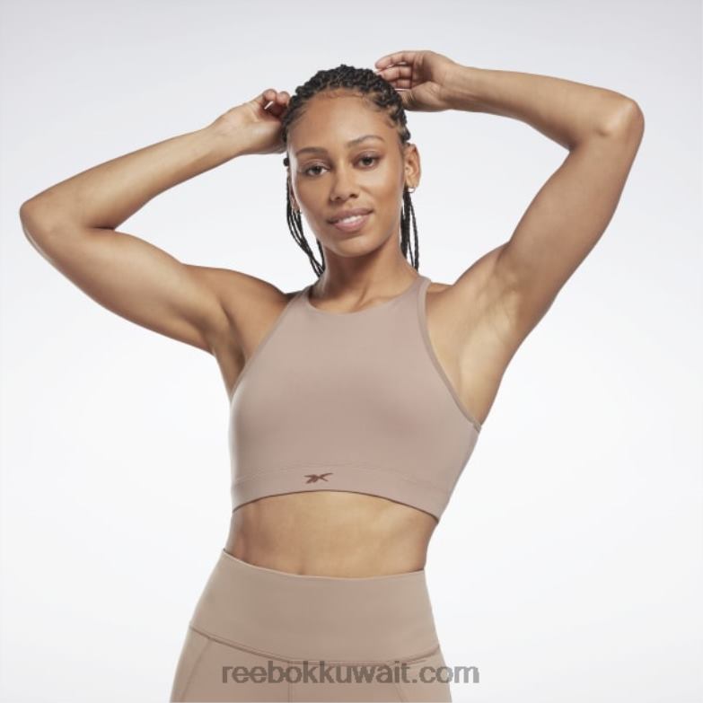 نحيف رمادي داكن حمالة صدر رياضية يوجا طويلة Reebok 0NZ0F659