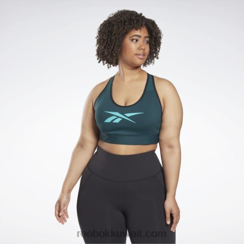 نحيف الغابة الخضراء حمالة صدر رياضية متسابق ناقلات لوكس (حجم كبير) Reebok 0NZ0F663