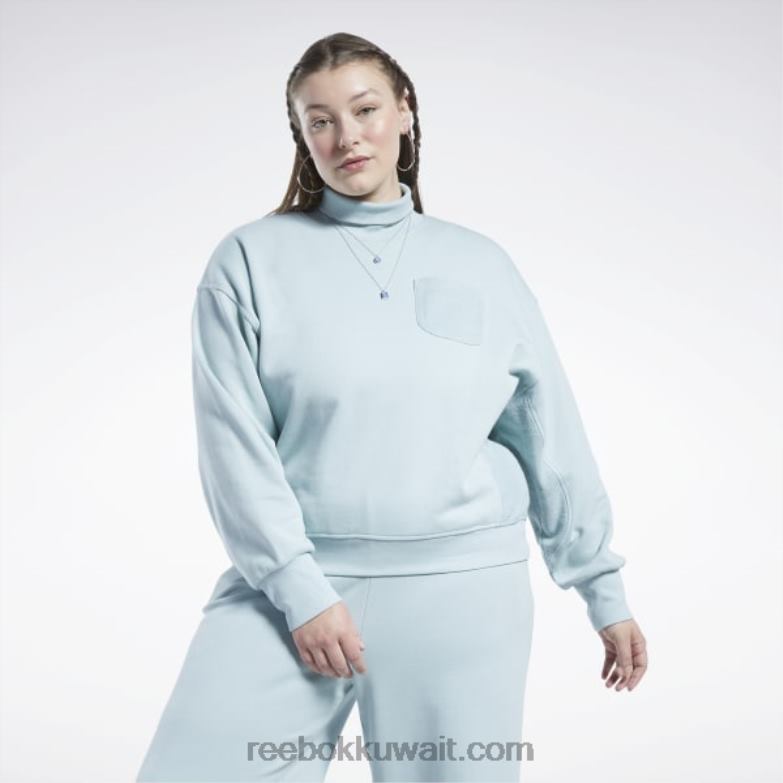 نحيف الرمادي الساحلي كنزة كلاسيك قطن فرنسي تيري (حجم كبير) Reebok 0NZ0F749