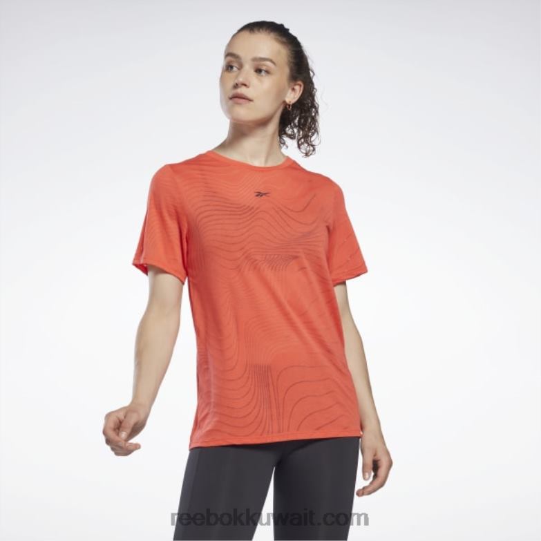 نحيف أحمر ديناميكي تي شيرت الإرهاق Reebok 0NZ0F865