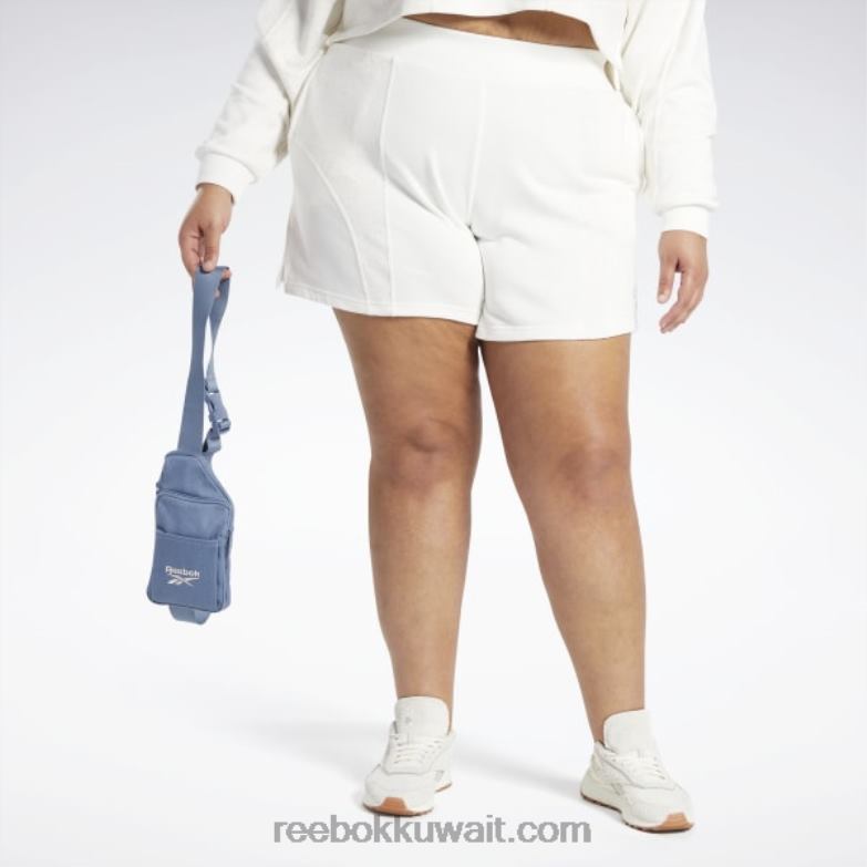 نحيف الطباشير شورت كلاسيكي بخصر مرتفع (مقاس كبير) Reebok 0NZ0F869