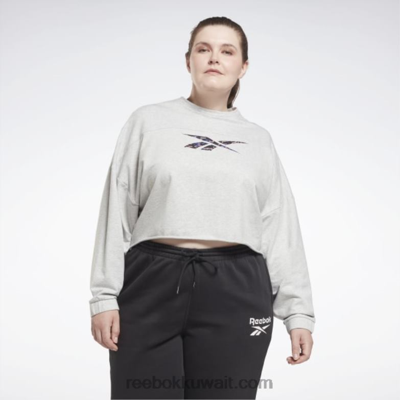 نحيف هيذر رمادي فاتح غطاء سفاري حديث (حجم كبير) Reebok 0NZ0F875
