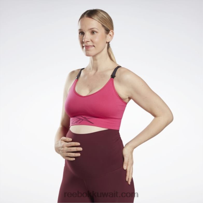 نحيف السعي الوردي حمالة صدر رياضية للتمريض Reebok 0NZ0F890