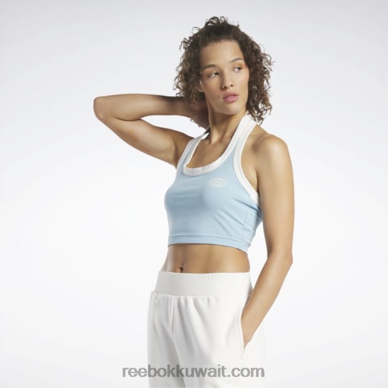 نحيف لؤلؤة زرقاء كلاسيكيات الجرافيك الرسن تانك توب Reebok 0NZ0F913