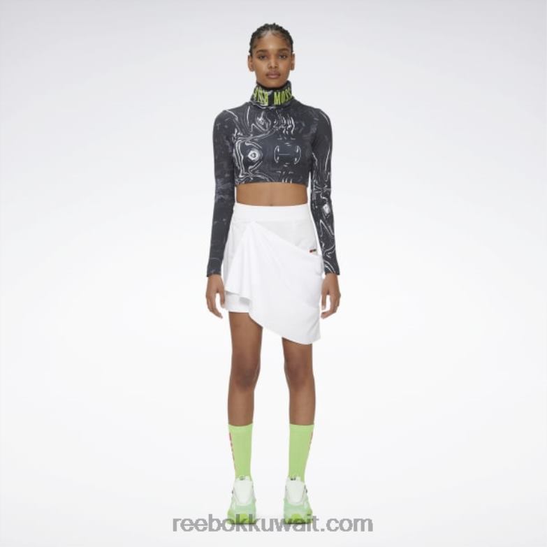 نحيف أبيض تنورة باير موس Reebok 0NZ0F916