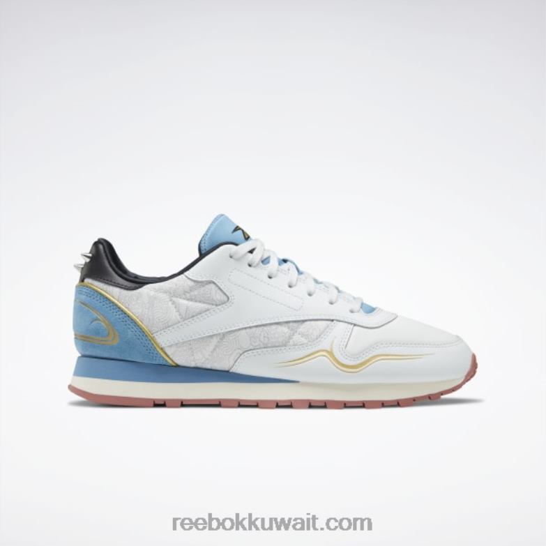 الأزرق القطبي / الأزرق القاسي / الأسود الأساسي حذاء جلد كلاسيكي ستريت فايتر Reebok 0NZ0F929