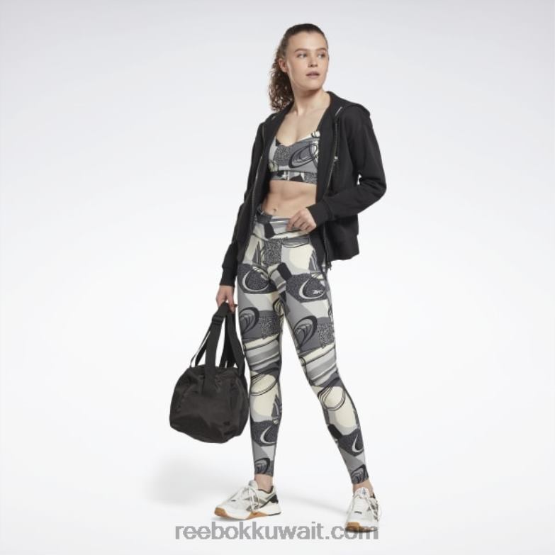 نحيف أسود لوكس أداء طماق Reebok 0NZ0F946