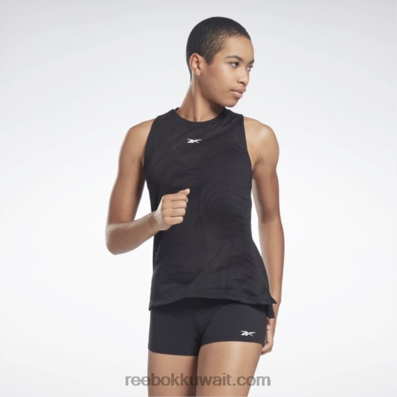 نحيف أسود قمة خزان الإرهاق Reebok 0NZ0F987