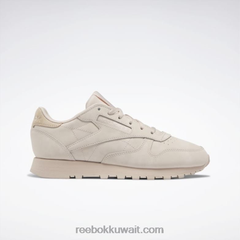 ecru ناعم أحذية نسائية جلدية كلاسيكية Reebok 0NZ0F288