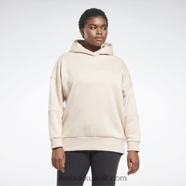 نحيف ecru ناعم هودي كبير الحجم معاد تدويره في الاستوديو (حجم كبير) Reebok 0NZ0F850