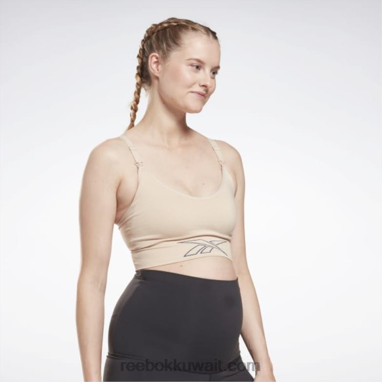 نحيف ecru ناعم حمالة صدر رياضية للتمريض Reebok 0NZ0F896