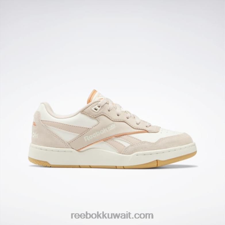 كلاسيك أبيض / ecru ناعم / coral court s23-r bb 4000 ii حذاء نسائي Reebok 0NZ0F243