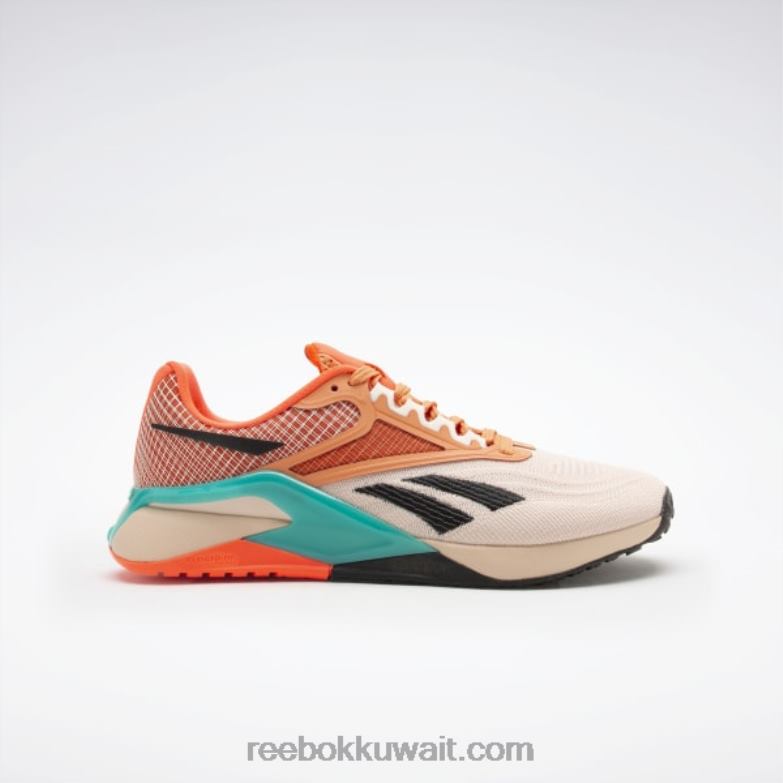 لينة ecru / coral court s23-r / البط البري الكلاسيكي حذاء رياضي نسائي من nano x2 Reebok 0NZ0F19