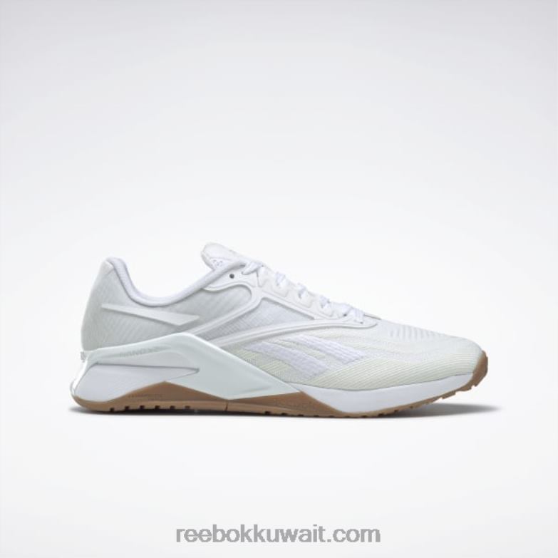 أبيض ftwr / رمادي نقي 2 حذاء رياضي نسائي من nano x2 Reebok 0NZ0F32