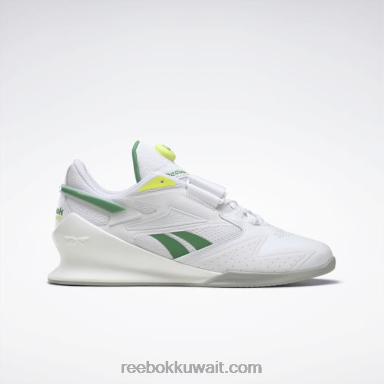 أبيض ftwr / أخضر جلن / أصفر حامض شمسي أحذية رفع الأثقال ليجاسي ليفتر 3 للرجال Reebok 0NZ0F1085