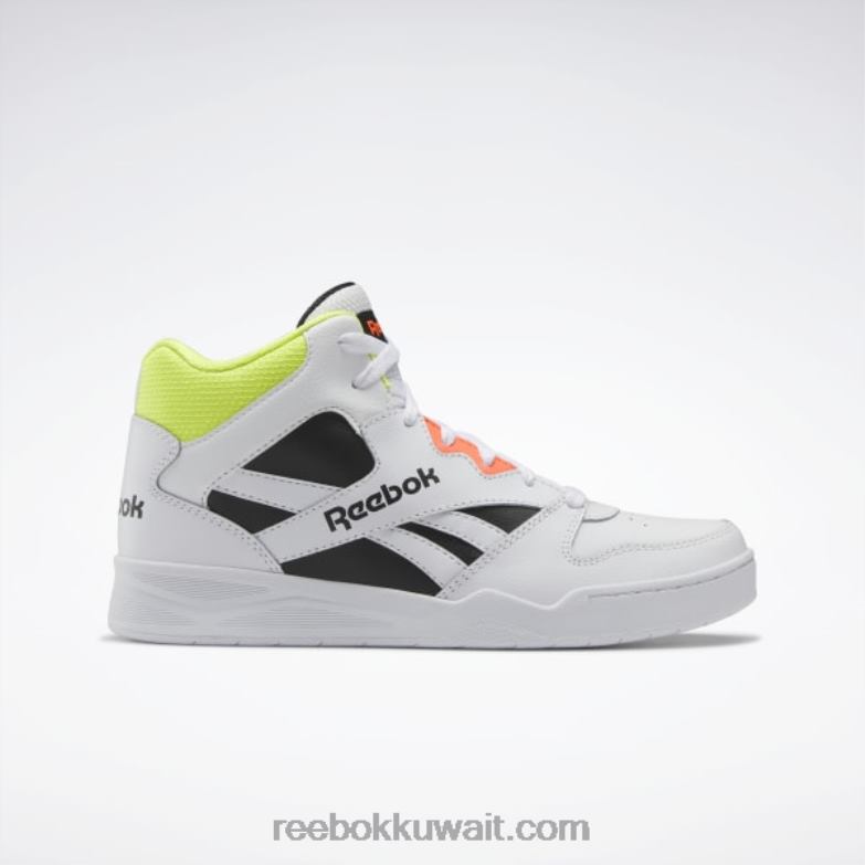 أبيض ftwr / قلب أسود / أصفر حامض شمسي رويال بي بي 4500 هاي 2 حذاء كرة سلة للرجال Reebok 0NZ0F1112