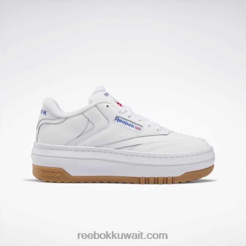 ftwr أبيض / أزرق متجه نادي ج أحذية نسائية إضافية Reebok 0NZ0F59