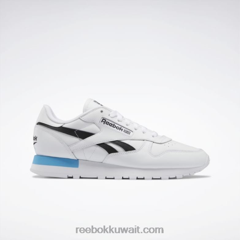 أبيض ftwr / قلب أسود / أكوا مشع أحذية جلدية كلاسيكية Reebok 0NZ0F684