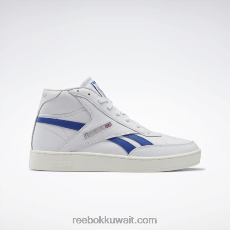 ftwr أبيض / طباشير / أزرق متجه نادي c 85 حذاء هاي هاي Reebok 0NZ0F378