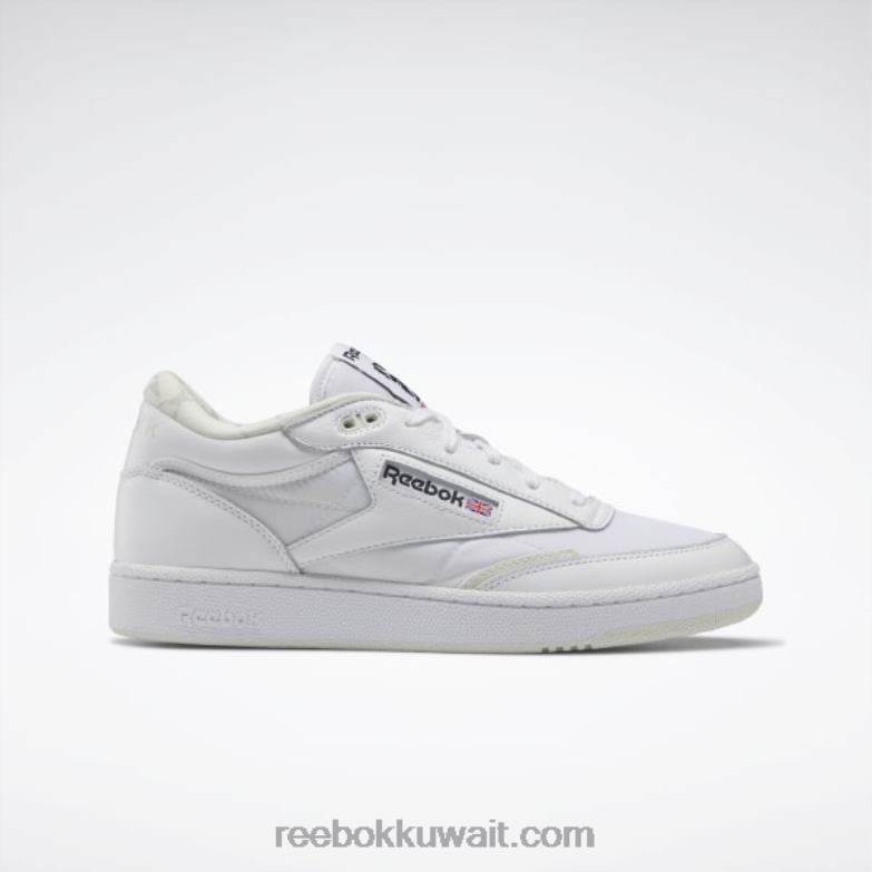 ftwr أبيض / ضباب الصباح حذاء club c 85 mid ii Reebok 0NZ0F329