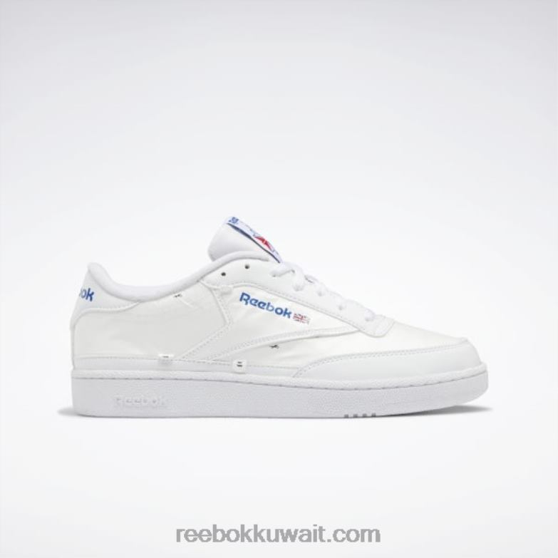 ftwr أبيض / أزرق متجه حذاء club c 85 x u Reebok 0NZ0F452
