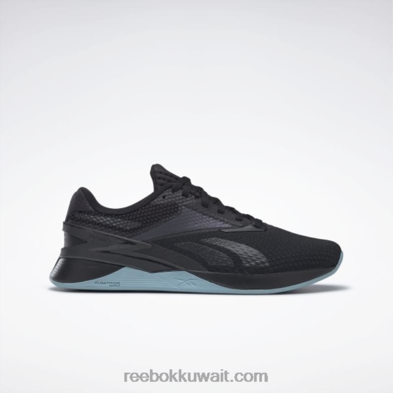 الأساسية أسود / أزرق لؤلؤي / أبيض ftwr أحذية نسائية nano x3 Reebok 0NZ0F53