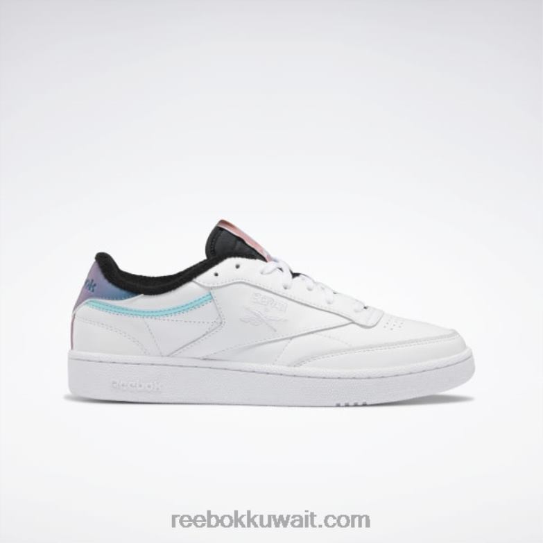 أبيض ftwr / أرجواني مقدم / أسود أساسي حذاء nao serati club c Reebok 0NZ0F967