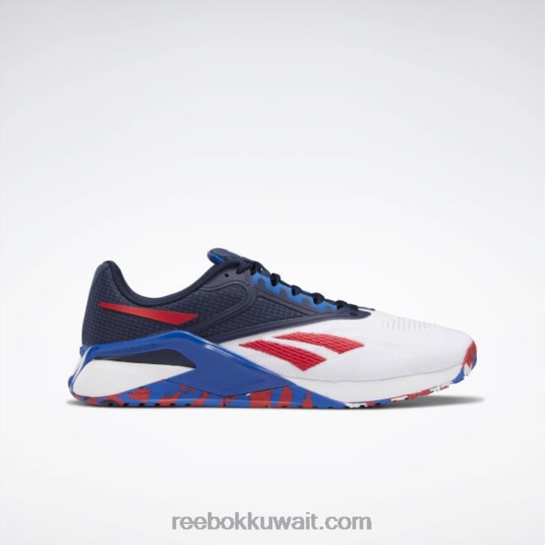 ناقلات البحرية / ftwr الأبيض / ناقلات الأزرق حذاء تدريب نانو x2 للرجال Reebok 0NZ0F1040