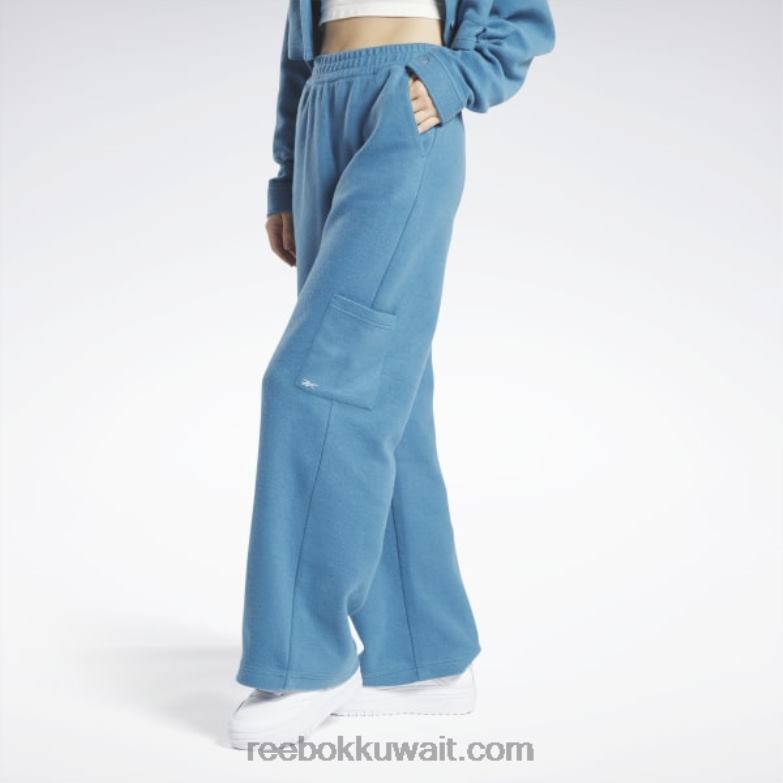 نحيف فولاذي أزرق s23-r سروال واسع الساق عكسي الصوف الكلاسيكي Reebok 0NZ0F524