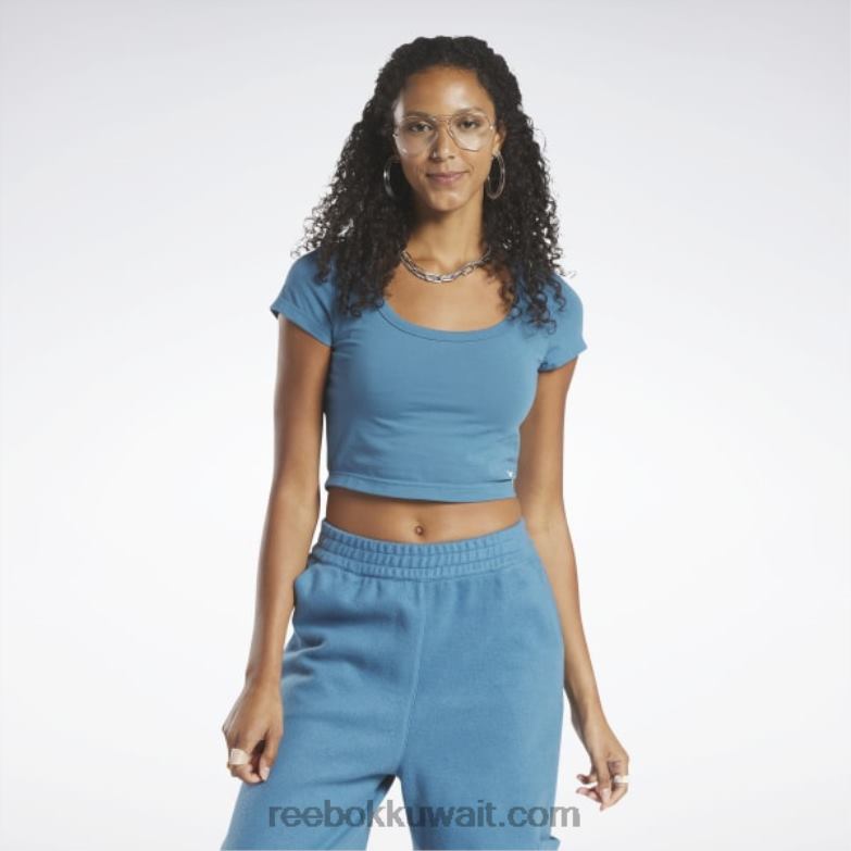 نحيف فولاذي أزرق s23-r تي شيرت جيرسيه قصير كلاسيكي Reebok 0NZ0F884