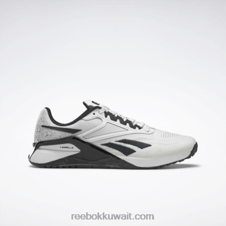 طباشير / كور أسود / أرجواني غامق أحذية التدريب نانو x2 للرجال لي ميلز Reebok 0NZ0F1090