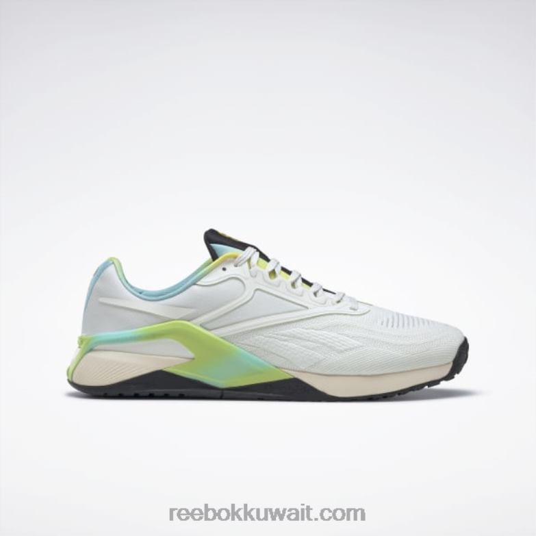 توهج العقيق / الجير المضيء / التوهج الرقمي حذاء تمرين نانو x2 للرجال مبتسم Reebok 0NZ0F128