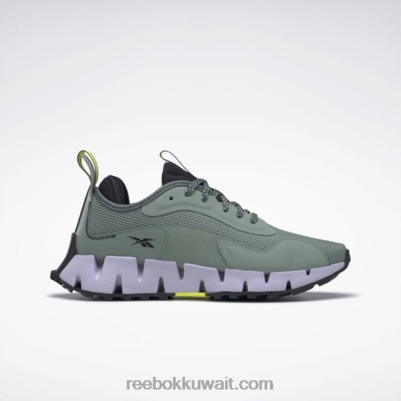 واحة تناغم خضراء / أساسية سوداء / أرجوانية حذاء نسائي من zig dynamica Adventure Reebok 0NZ0F71